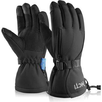 Warm Waterproof Ski Gloves