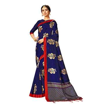 Elina fashion Pack of Two Sarees for Women Mysore Art Silk Printed Indian Wedding Saree | Summer Outfit Gift Sari