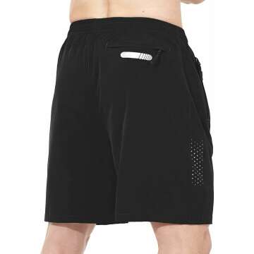 Quick Dry Athletic Running Shorts for Men