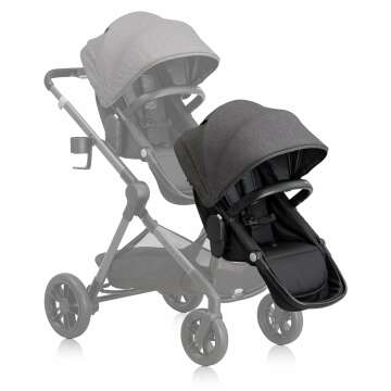 Evenflo Pivot Xpand Second Seat - Versatile & Stylish Sabino Gray