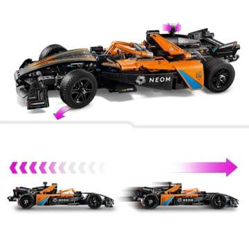 LEGO Technic & Speed Champions McLaren Racing Pack Building Toys Set - Race Cars Toys for Kids, Boys & Girls, Ages 9+ - Gift Ideas for Birthdays - 66792