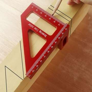 KETIPED 3D Multi-Angle Measuring Ruler for Precision