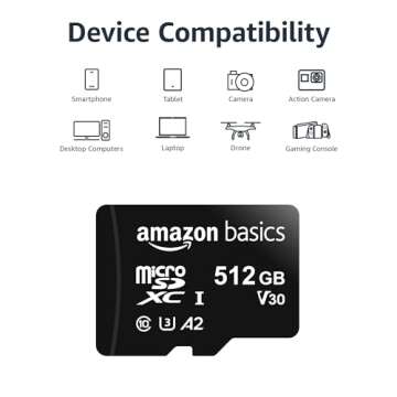 Amazon Basics Micro SDXC Memory Card - 64GB to 1TB