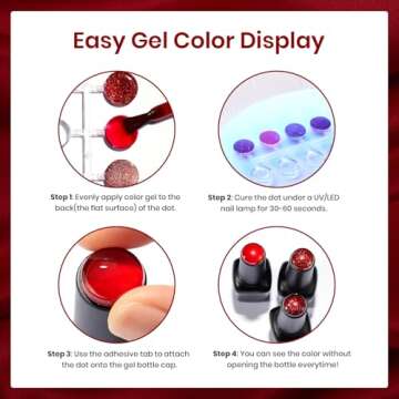 Beetles Red Gel Nail Polish Set, 6 Colors Cat Eye Glitter Burgundy Red Dark Bright Red Jelly Nail Polish Red Revival Set with Magnet, Soak Off LED Nail DIY Salon at Home Valentines Gifts for Women