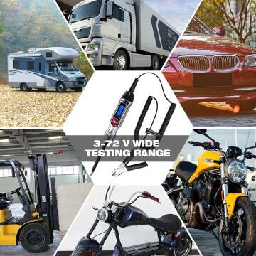 Heavy Duty LCD Circuit Tester for Automotive Use