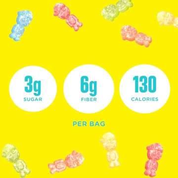 SmartSweets Sour Blast Buddies, Low Sugar Gummy Candy (3g), Low Calorie (130), Gluten-Free -1.8oz (Pack of 12) Packaging may vary