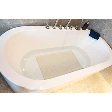 BOWERBIRD Premium Air Cushion Bathtub Mat with 800+ Air-Filled Cells, Provide Unprecedented Cushioned and Soft Comfort, Reduce Fatigue on Your Feet