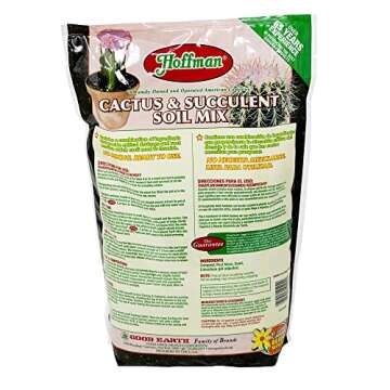 Hoffman 10404 Organic Cactus and Succulent Soil Mix, 4 Quarts, Brown/A