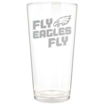 Great American Products Philadelphia Eagles Etched 16oz. Rally Cry Pint Glass