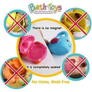Mold-Free Bath Toys Set