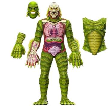 Super7 Super Cyborg Universal Monsters Creature from The Black Lagoon - 11" Universal Monster Movies Action Figure Classic Movie Collectibles and Retro Toys