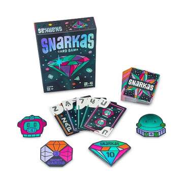 Hootenanny Games Snarkas Card Game | Gem-Collecting Adding & Matching Game | Perfect for Family Games | 2-4 Players, Ages 8+