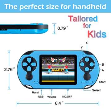 TaddToy 16 Bit Handheld Game with 230 Retro Games