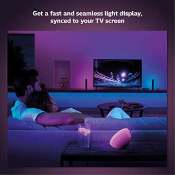 Philips Hue Smart Hub (Works with Alexa Apple HomeKit and Google Assistant), White Ambiance and Philips Hue Play HDMI Sync Box to Sync Hue Colored Lights with Music, Movies, and More, HDMI 4K Splitter