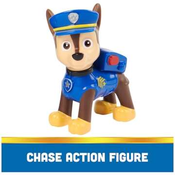 Paw Patrol, Chase’s Patrol Cruiser, Toy Car with Collectible Action Figure, Sustainably Minded Kids Toys for Boys & Girls Ages 3 and Up