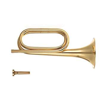 Liyafy Trumpet Brass Cavalry for Professional Cavalry Bugle Military Orchestra Gold