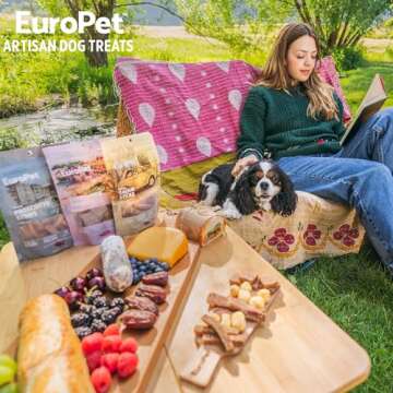 EuroPet Italian Salami Sticks - Artisan Dog Treats | Premium, Healthy Dog Treats | Healthy, High Protein - Freeze Dried | European Inspired | Made in The USA