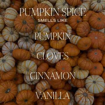 Sweet Water Decor Pumpkin Spice Candle - Fall Candles with Pumpkin, Clover, Cinnamon & Vanilla Scent for Home - Pumpkin Candle with 40 Hours Burn Time - 9Oz Black Lid Amber Jar Pumpkin Soy Candles