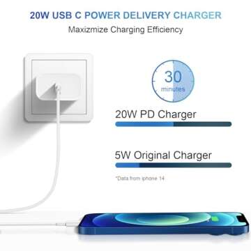 Fast Charging Charger for iPhone 14/13/12 & iPad