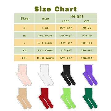 THMEVOK Ultra Soft Girls Tights Elastic Ballet Tights for Girls Breathable Dance Tights Opaque Footed Tights for Toddler Girls Stockings Thick Kids Tights Warm Toddler Stockings for Girls 1-3T White