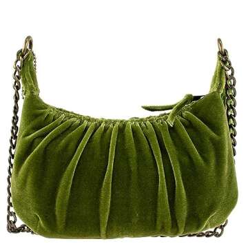 Mary Frances After Party Embellished Mini Crossbody Handbag, Green