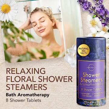 8-Pcs Shower Steamers Aromatherapy - Birthday Gifts for Women - Shower Bombs Aromatherapy, Eucalyptus Shower Steamer Relaxation Spa Gifts Shower Bomb - Self Care Unique Gifts for Women and Men