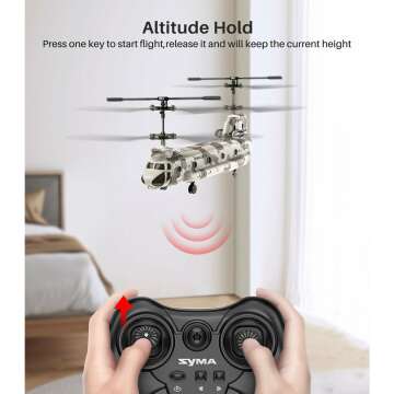 SYMA Military RC Helicopter for Kids & Fans