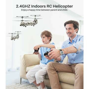 SYMA Military RC Helicopter for Kids & Fans