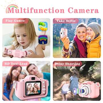 CIMELR Kids Camera for Ages 3-12 - Fun Photography