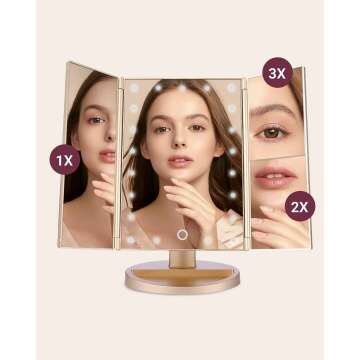 Dimmable LED Makeup Mirror