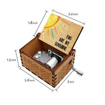 You Are My Sunshine Wood Music Box for Gifts