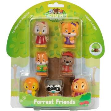 Timber Tots Forest Friends Set for Ages 2-4, 7 Dolls