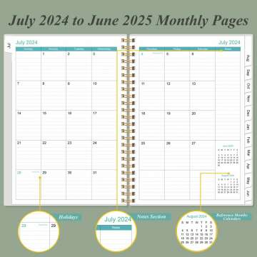 2024-2025 Academic Planner for Students & Organizers