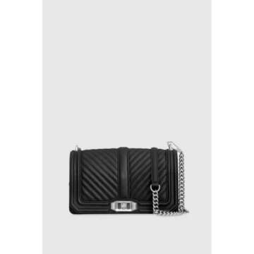 Rebecca Minkoff Chevron Love Quilted Crossbody Bag for Women – Versatile Women’s Crossbody Purse, Quality Leather Handbag for Women, Quilted Shoulder Bag, Chain Purse