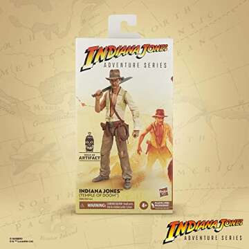 Indiana Jones and The Temple of Doom Adventure Series (Temple of Doom) Action Figure, 6-inch, Toys for Kids Ages 4 and Up