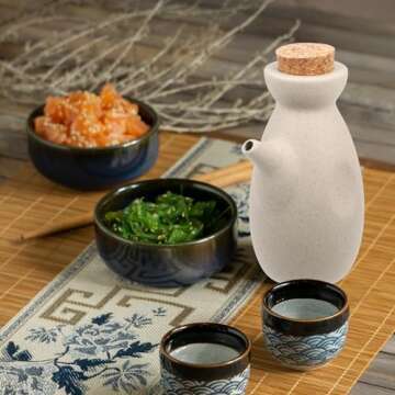 UPKOCH Ceramic Oil Dispenser Bottle, Japanese Shoyu Soy Sauce Dispenser, Liquid Condiment Dispenser for Home Kitchen Cooking Use