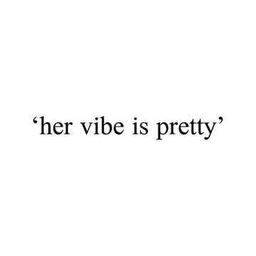 Vinyl Wall Art Decal - Her Vibe is Pretty - 2" x 16" - Positive Women's Inspirational Indoor Home Apartment Living Room - Trendy Female Bedroom Office Dorm Room Work Decor Quote (2" x 16", Black)