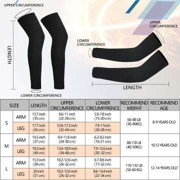 Youth Compression Leg Sleeves