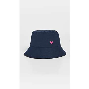 Kerri Rosenthal Women's Bucket Hat, Midnight, Blue, One Size