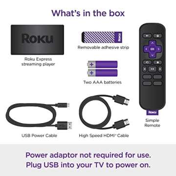 Roku Express HD Streaming Device - Renewed 2022