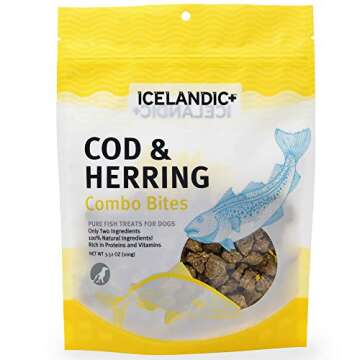 Icelandic+ Cod & Herring Combo Bites Dog Treat 3.0-oz Bag