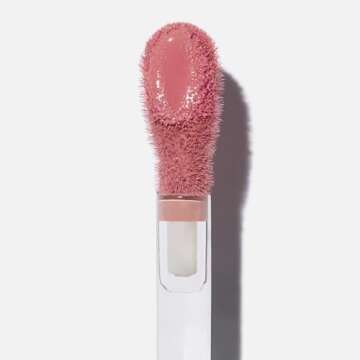 Saie Dew Blush - Lightweight Liquid Blush with a Blendable + Buildable Cream Finish - Dewy Cheek Tint with Doe Foot Wand Makeup Applicator - Travel Size Holiday Gifts - Sweetie (.40 oz)