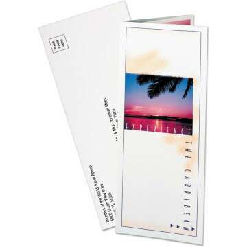 Avery 8324 Tri-Fold Brochures for Inkjet Printers, 8 1/2 x 11, White, 100 Sheets/Box