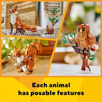 LEGO Creator 3 in 1 Forest Animals Red Fox Set