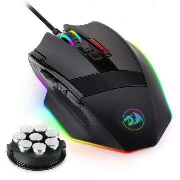 Redragon M801 Gaming Mouse | RGB Backlit & 9 Programmable Buttons