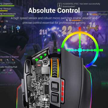 Redragon M801 Gaming Mouse with RGB Lighting and 9 Buttons