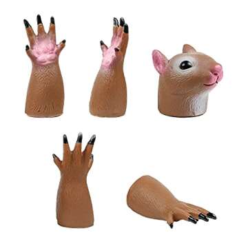 AQKILO Squirrel Finger Puppet Set for Kids' Fun Activities