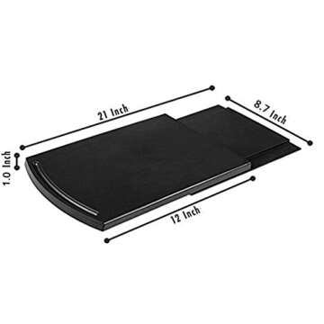 HauSun Handy Sliding tray Sliding Tray Mat for Coffee Maker,Kitchen Appliance Moving Caddy,Countertop Stoage for Air Fryer, Blender, Stand Mixer,Food Processors,2 Sets