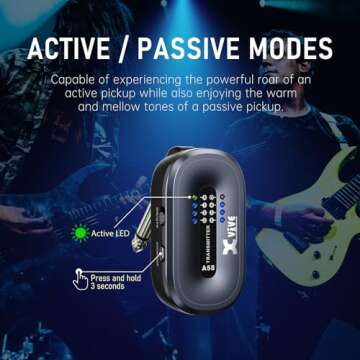 Xvive A58 Wireless Guitar System for Bass