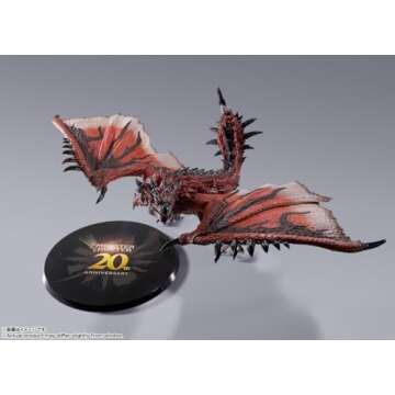 TAMASHII NATIONS - Monster Hunter Series - Rathalos -20th Anniversary Edition-, Bandai Spirits S.H.MonsterArts Action Figure